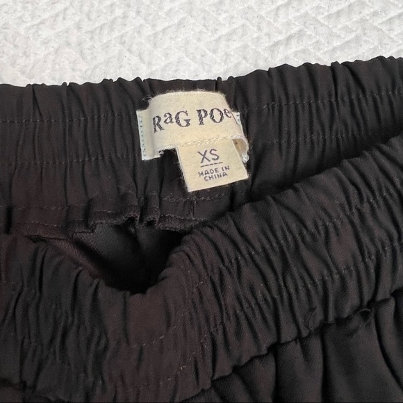 𝅺rag Poets Black Joggers Pants Mid Rise Size S - Picture 10 of 13